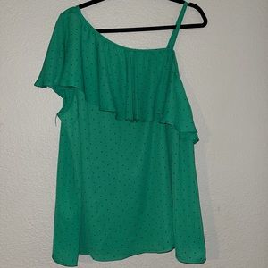 Torrid Green Shoulder Top✨